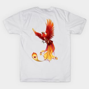 Golden Fire Phoenix T-Shirt